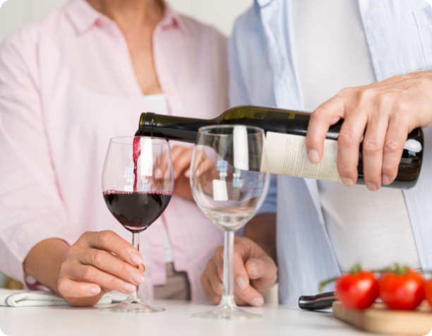 145 ml de vino tinto