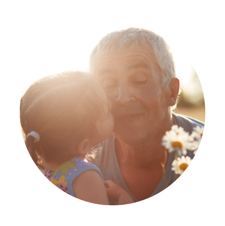 abuelo y su nieta