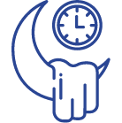 Luna y reloj