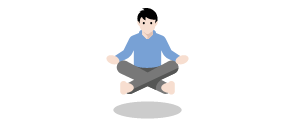 hombre meditando