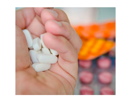 Pastillas en mano